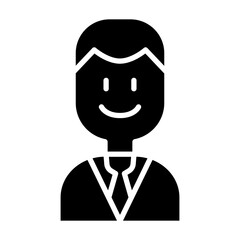 Manager icon in glyph style
