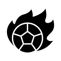 Obraz premium Football icon in glyph style