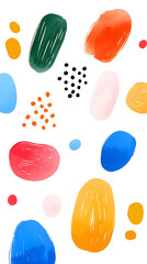 Creative minimalist style art background or trendy design with basic shapes. Beautiful artwork, soft pastel colors