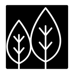 Tree icon in glyph style