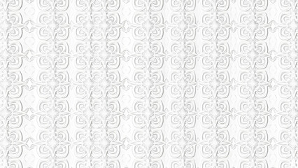 Seamless floral pattern with ornamental vintage design