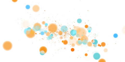 A mesmerizing composition of ethereal blue and golden bokeh lights and shimmering sparkles creates a magical shimmering, evoking a sense of magic, elegance, and festive wonder. PNG.