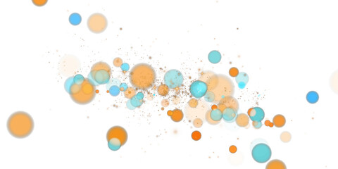 A mesmerizing composition of ethereal blue and golden bokeh lights and shimmering sparkles creates a magical shimmering, evoking a sense of magic, elegance, and festive wonder. PNG.