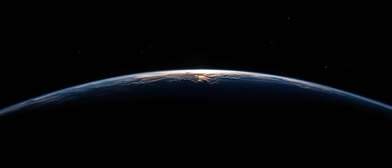 Obraz premium Earth viewed from space showcasing its blue oceans and diverse landforms