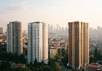 Obraz premium Istanbul Skyline at Sunset