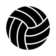 Volleyball icon in glyph style