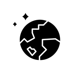 Save the world icon in glyph style