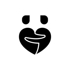 Gay icon in glyph style