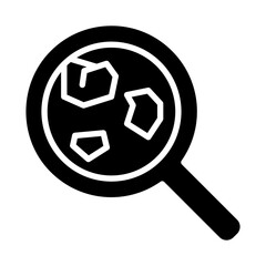 Air pollution icon in glyph style