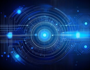 abstract dark blue technical background