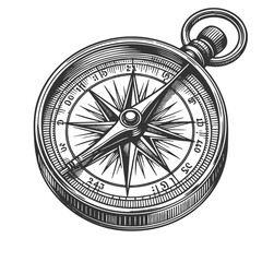 Vintage Compass vector illustration