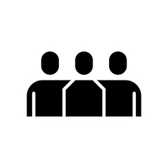 Hug icon in glyph style