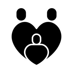 Family icon in glyph style