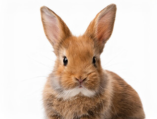 Obraz premium Adorable rabbit isolated on white