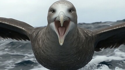 Albatross Ocean Flight Wildlife Seascape Nature