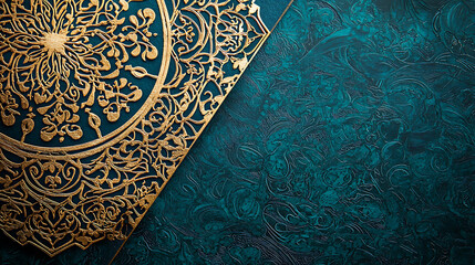 A sophisticated Iftar party invitation with intricate Arabic motifs. 