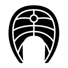 Salmon icon in glyph style