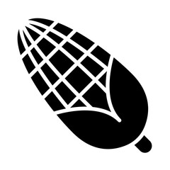 Corn icon in glyph style