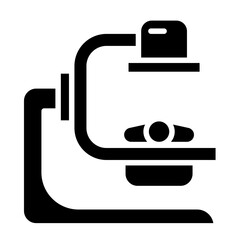 X-ray icon in glyph style