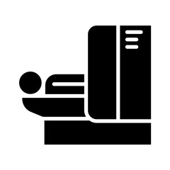 MRI scan icon in glyph style