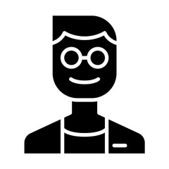 Technologist icon in glyph style