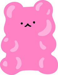 pink jelly bear