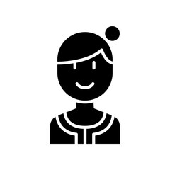 Singaporean icon in glyph style