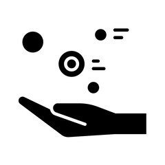 VR icon in glyph style