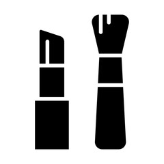 Cosmetics icon in glyph style