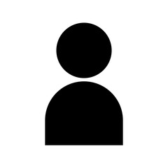 User icon in glyph style