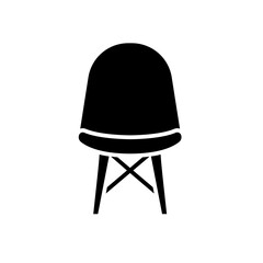 Modern Chair icon in glyph style