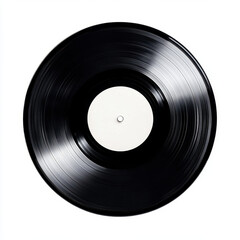 Obraz premium classic vinyl record with smooth reflections and crisp details, showcasing its timeless appeal and elegance. Perfect for music lovers and collectors alike