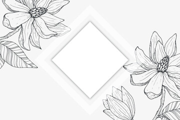 Watercolor Floral Background with Space for Text &ndash; Elegant Design for Invitations, Posters, and More