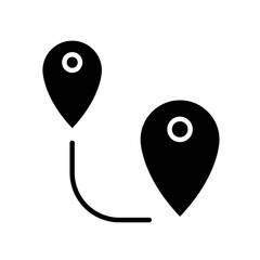 navigation icon in glyph style