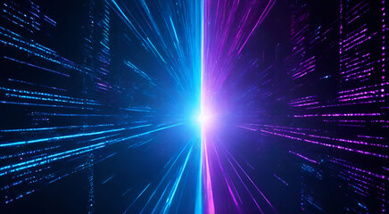 abstract blue background with rays