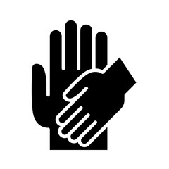 Help, support icon in glyph style