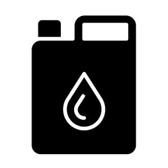 Oil canister icon in glyph style