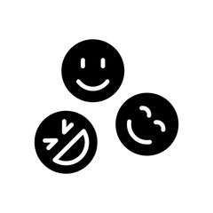 Obraz premium Mental icon in glyph style