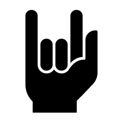 Love icon in glyph style