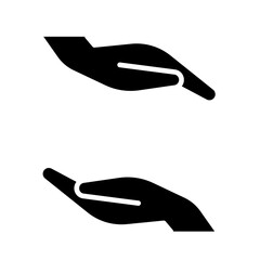 Protection icon in glyph style