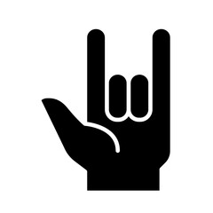 Love icon in glyph style