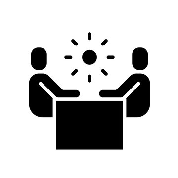 Palmistry icon in glyph style