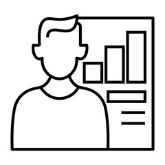 analyst vector icon