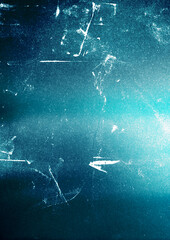 Fototapeta premium Grunge Blue Texture with Scratches and Abstract Light Effect