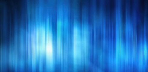 Vibrant blue abstract background with vertical lines creating a sense of motion and depth in a digital composition