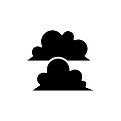 Cloud icon in glyph style