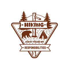 Camping T shirt Design