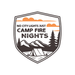 Camping T shirt Design