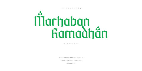 Islamic Lettering for Ramadan Eid Font Alphabet Arabic Style