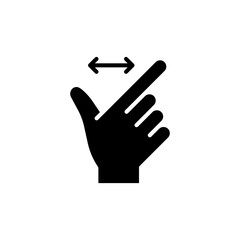 Obraz premium Zoom icon in glyph style